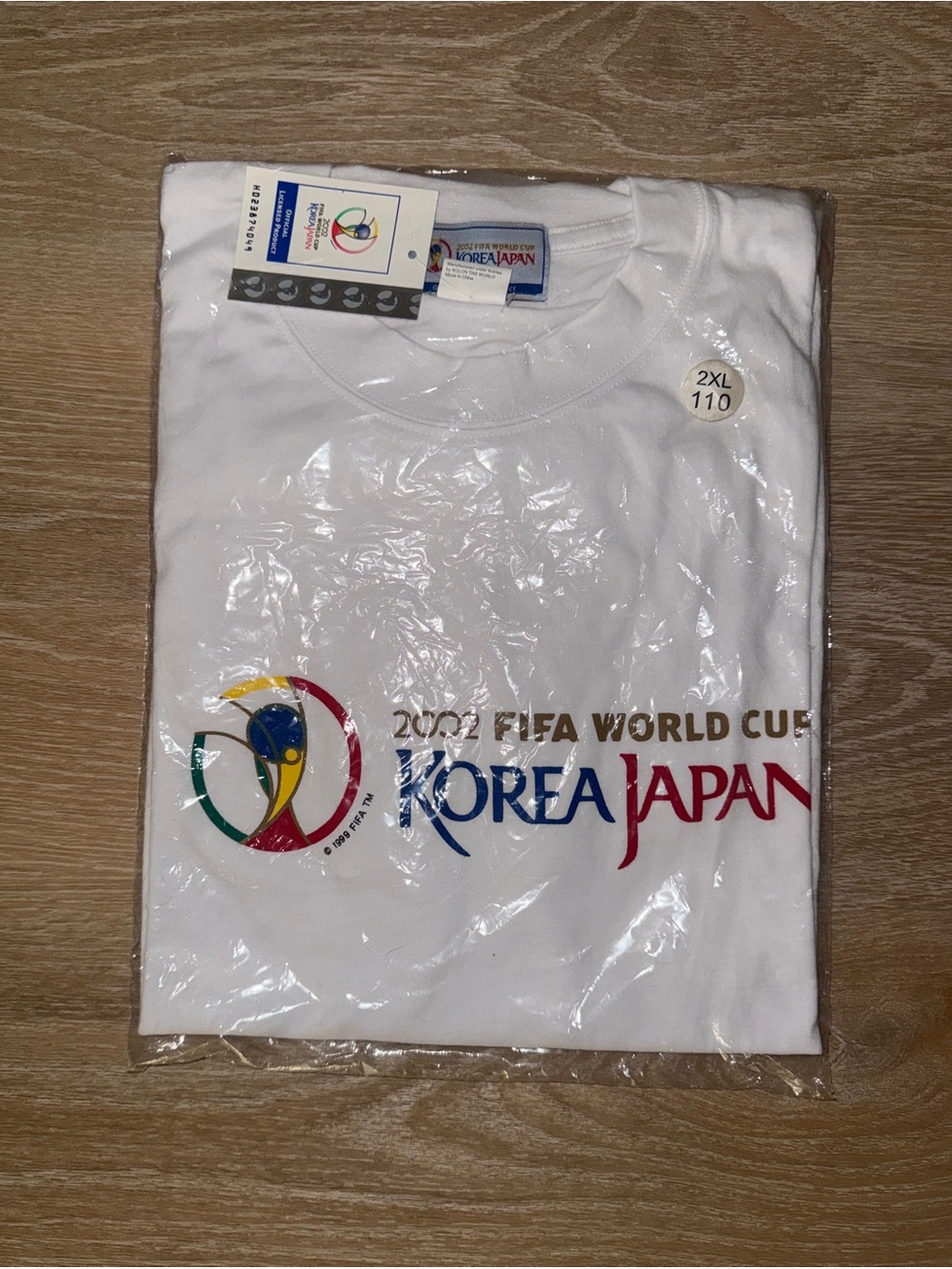 Vintage 2002 FIFA World Cup Korea Japan T-Shirt New In Packaging
